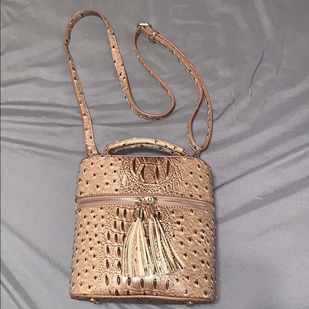 Brown/Tan leather purse